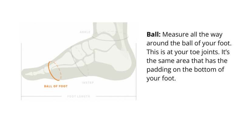 Ball of foot measurement